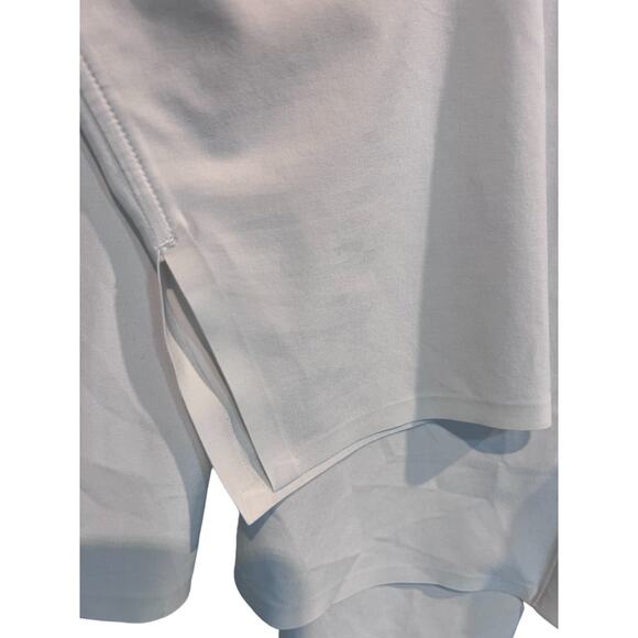 Athleta Top Womens 3X White Urbanite 2.0 Button Up Modern CYA Shirt Tiny Flaw - Picture 9 of 13
